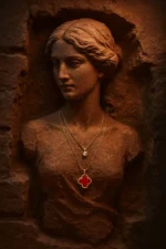 گردنبند-دولاین-ونکلیف-طلایی