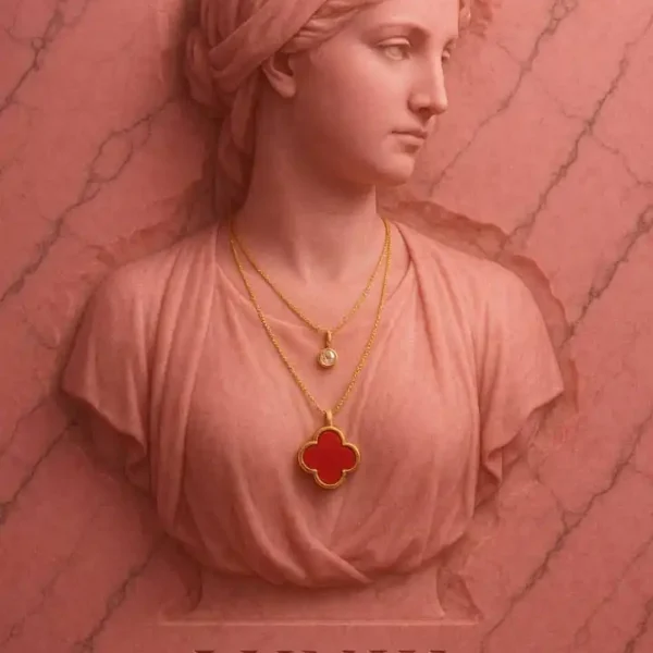 گردنبند-دولاین-ونکلیف-طلایی