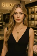 گردنبند-طلایی-استیل-گوچی