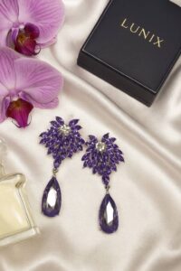 گوشواره-استیل-بنفش