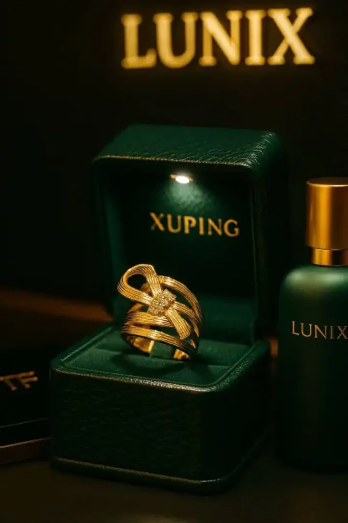 انگشتر-استیل-طلایی-ژوپینگ-جدید